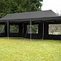 Zahradní skládací párty stan PROFI - černá 3 x 9 m