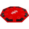 GamesPlanet® Skládací pokerová podložka, červená