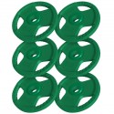 Gorilla Sport Sada litinových kotoučů, pogumované, 6 x 5 kg