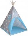Dětský stan teepee bez příslušenství, modro/šedý