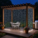 Venkovní světelný závěs 3×3 m, studeně bílý, 300 LED