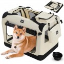 Leopet Přepravní box pro psy L, 70 x 52 x 52 cm, béžový