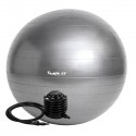 Gymnastický míč MOVIT s pumpou - 75 cm - stříbrný