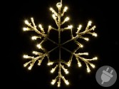Vánoční LED dekorace, sněhová vločka, 30 cm, teple bílá