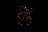 Vánoční LED dekorace do okna - SNĚHULÁK - 40 cm