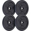 Sada litinových kotoučů 20 kg, 4x5 kg, průměr 30 mm