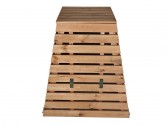 Dřevěný kompostér pyramida 430 l – česká výroba