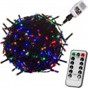 VOLTRONIC Vánoční řetěz 10 m, 100 LED, barevný, ovladač