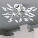 Lustr s motivem listu, 15 cm, 40 W