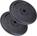 ScSPORTS Sada litinových kotoučů 30 kg, 2x15 kg