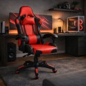 Herní kancelářská židle VECTOR černo-červená