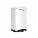 Kuchyňský odpadkový koš 30 l bílý, pedál, tiché zavírání