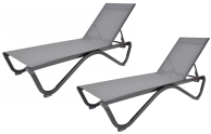Lehátka ZWL-515 DUO hliníková, 2 kusy, šedá