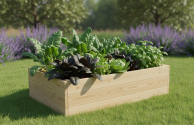 Dřevěný vyvýšený záhon, 156 x 95 x 42 cm