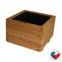 Dřevěný květináč Flor THERMOWOOD 37×37×31 cm, česká výroba