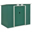 Zahradní domek na nářadí, 213 x 130 x 173 cm, tmavě zelený
