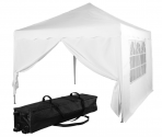 Zahradní stan nůžkový INSTENT BASIC 3x3 m + 2 bočnice, bílý
