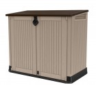 Zahradní box, 110 x 130 x 74 cm, béžová + hnědá