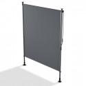 Svislá markýza na balkon 150 x 228-316 cm, UV ochrana, šedá