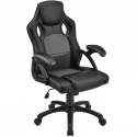 Ergonomická kancelářská židle, černá, polohovatelná opěrka