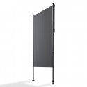 Svislá markýza na balkon 120 x 228-316 cm, UV ochrana, šedá
