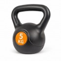 Kettlebell 5 kg plastový s cementovou výplní