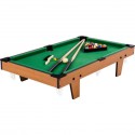 GamesPlanet® Mini kulečník pool, 92 x 52 x 19 cm, světlá