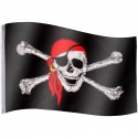 FLAGMASTER Pirátská vlajka Jolly Roger, 120 x 80 cm