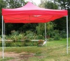 Zahradní párty stan CLASSIC nůžkový, 3 x 3 m, červený