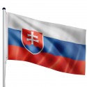 FLAGMASTER Vlajkový stožár s vlajkou Slovensko, 650 cm