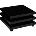 Stilista Konferenční stolek, 60 x 60 cm, černý lesk