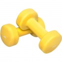 Gorilla Sports Jednoručky na aerobik, 2 x 4 kg, žluté