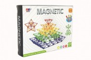 Magnetická stavebnice 250 ks plast/kov v krabici