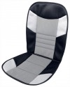 Potah sedadla Tetris - 46 x 102 cm, černo/šedý